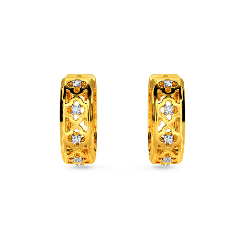 22K Gold Stud Earrings (3.25G) - Queen of Hearts Jewelry